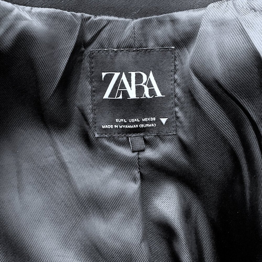 ZARA 🖤 Classic Elegant black oversized blazer - Large - Picture 12 of 12